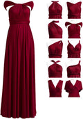 Maxi Infinity Dress for Bridesmaids, Convertible Multi-Way Wrap