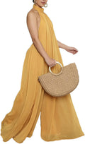 Summer Jumpsuit for Women Dressy Chiffon Halter Neck Jumpsuits