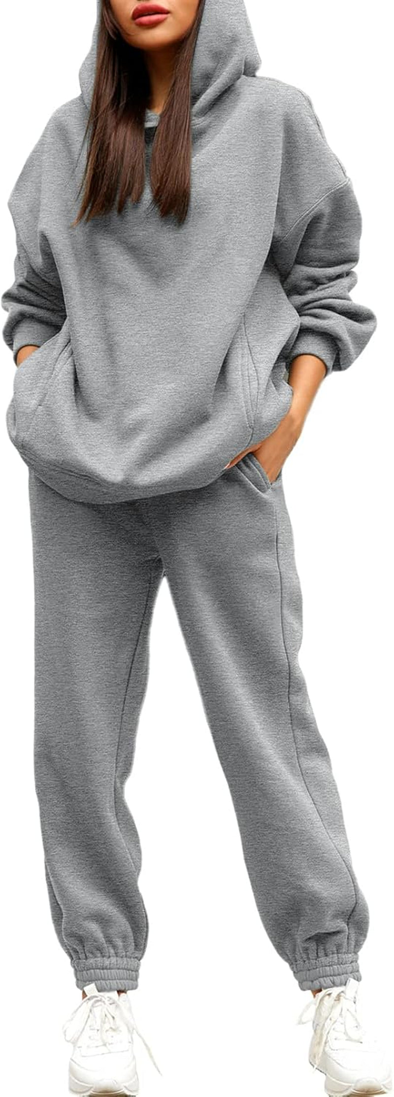 Women Hoodies Tracksuit Long Sleeve Sweatshirts Jogger Pant 2 Piece Outfits