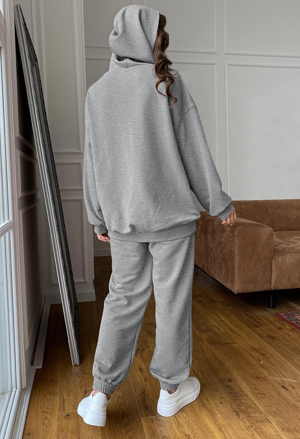 Women Hoodies Tracksuit Long Sleeve Sweatshirts Jogger Pant 2 Piece Outfits