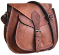 11" Genuine Leather Crossbody Satchel Bag Vintage Purses Handbags for Women