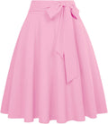 Women High Waisted a Line Skirt with Pockets